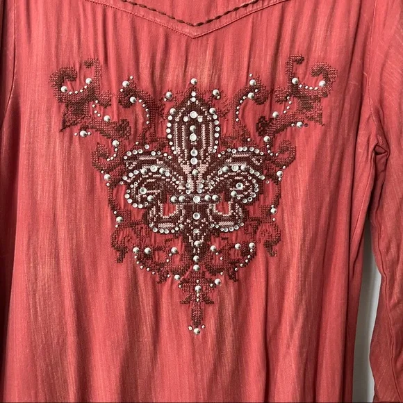 NWT Girls Miss Me Western Embellished Shirt - Picture 5 of 5